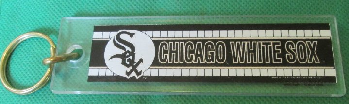 CHICAGO WHITE SOX plastic keyring key chain 5"