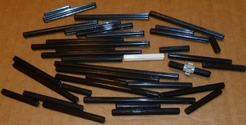 LEGO Technic Parts lot of 37 AXLES mixed sizes most black - Click Image to Close