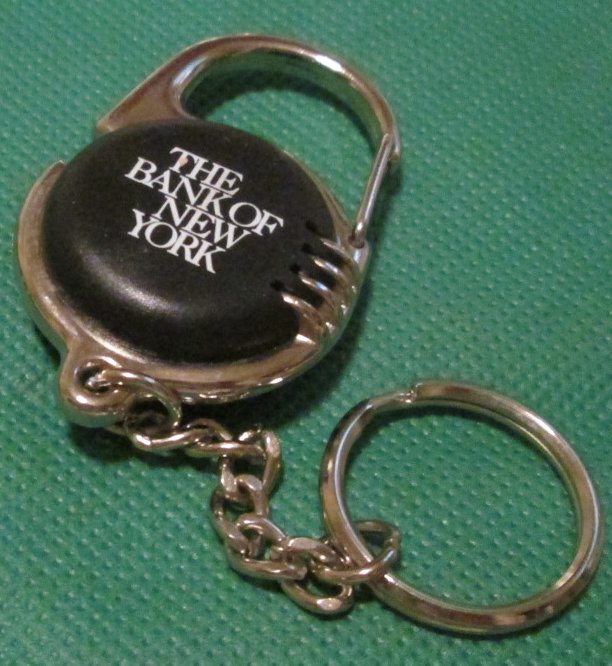 Decorated metal mini HANDBAG keyring key chain, Mint in Package - Click Image to Close