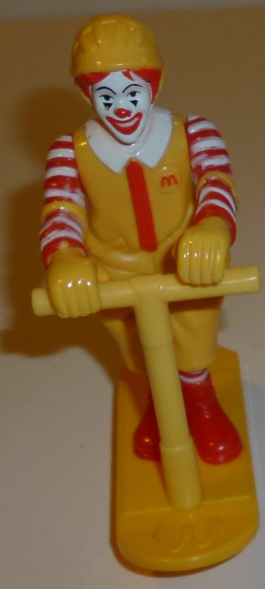McDonalds McD RONALD on scooter Happy Meal toy - Click Image to Close