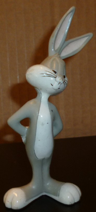 Looney Tunes BUGS BUNNY PVC figure holding dynamite behind back