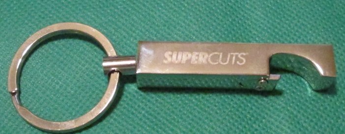 SUPER CUTS metal keyring key chain 2.5"