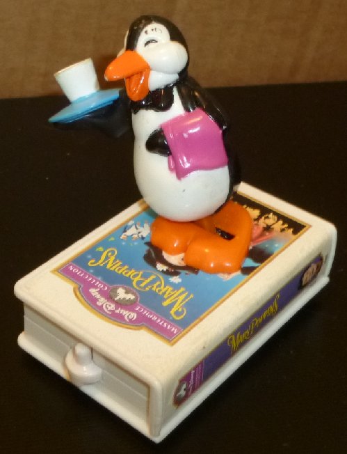 MARY POPPINS Penguin waiter Movie happy meal toy, McD McDonalds - Click Image to Close