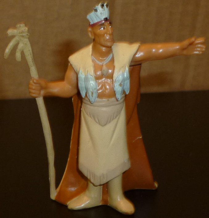 POCAHONTAS Indian PVC Figure 3", Disney - Click Image to Close