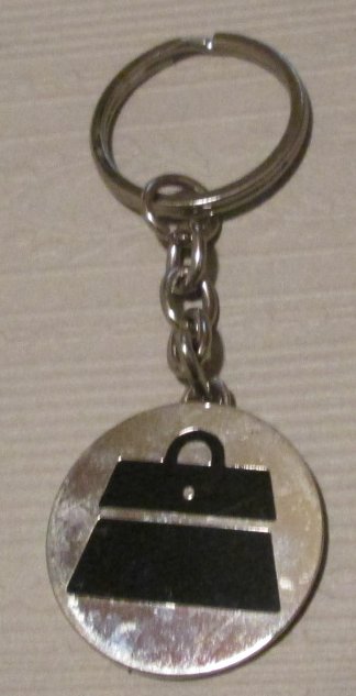 Siver electronic talking DOG keyring key chain clip-on 4" long
