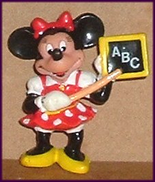 MINNIE MOUSE PVC Figure Teacher 2", Disney Applause