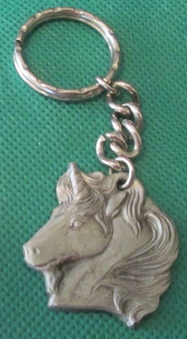 SAKS FIFTH AVENUE with animal charm double keyring key chain - Click Image to Close