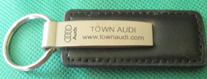 Town AUDI Car Dealership keyring key chain 2.75" - Click Image to Close