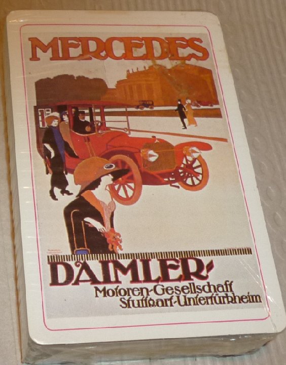 1 Deck vintage playing cards MERCEDES Car DAIMLER MIP