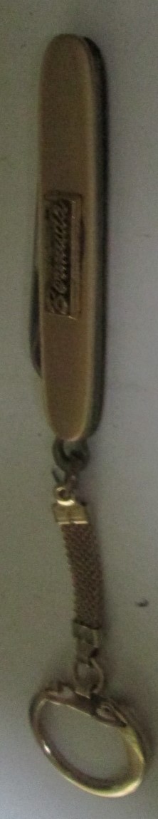 Vintage BERMUDA Souvenir penknife keyring key chain keychain