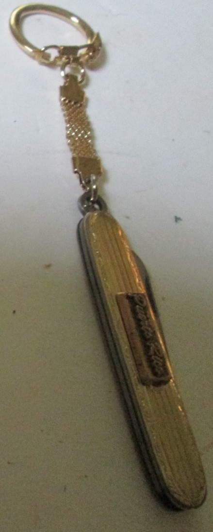 Vintage PUERTO RICO Souvenir penknife keyring key chain keychain
