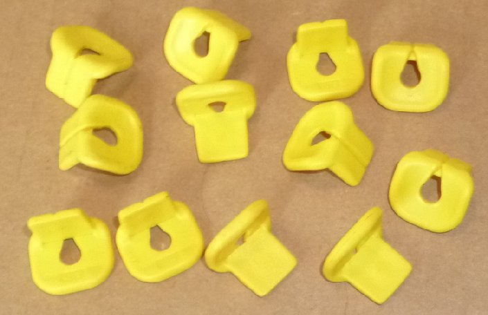 LEGO Parts lot of 12 yellow LIFE JACKETS Vests - Click Image to Close