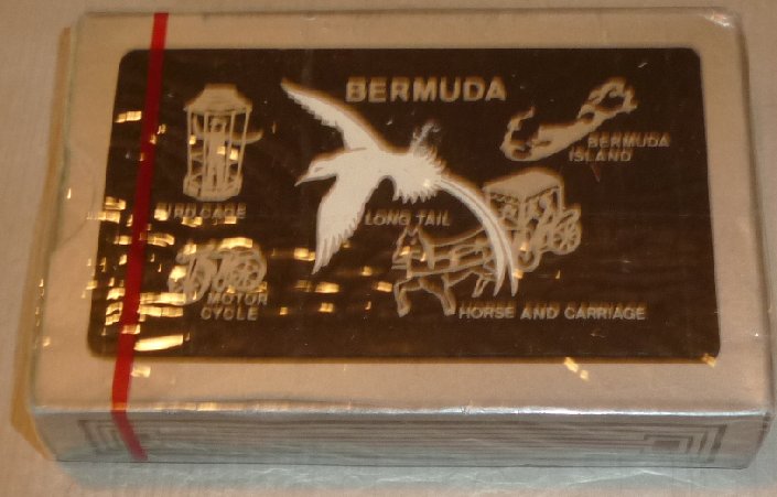 1 Deck BERMUDA bird cage motorcycle souvenir playing cards - Click Image to Close