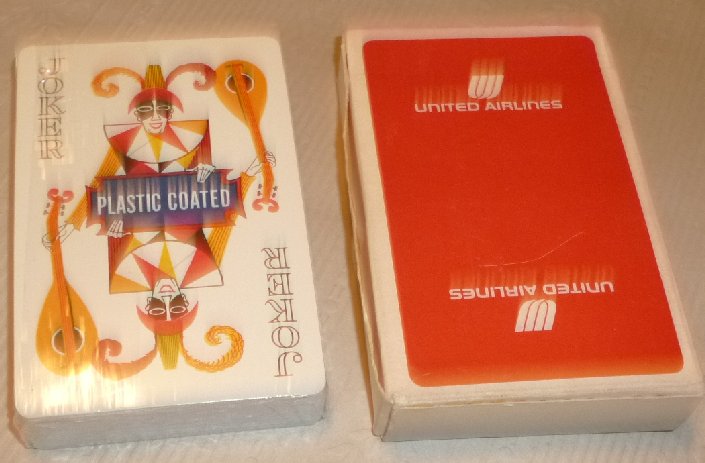 1 Deck UNITED AIRLINES logo red playing cards MIP Sealed in box