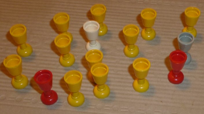 LEGO Parts lot of 16 minifig mini figure accessory Goblet cups