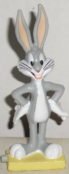 WB Looney Tunes BUGS BUNNY PVC Figure on base 3.75"