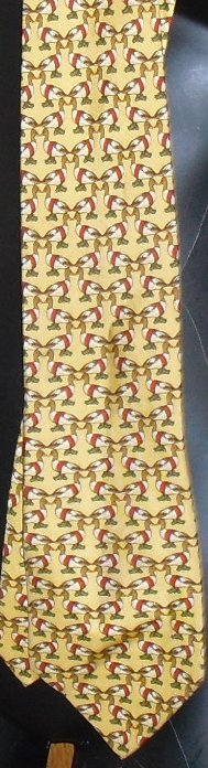 FUMAGALLI'S Silk TIE Necktie DUCK (?) design - Click Image to Close