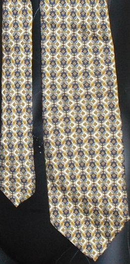 LONGCHAMP Paris geometric silk Necktie TIE