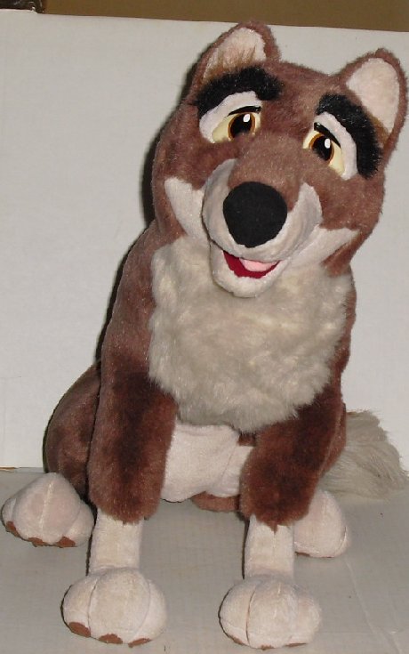 1995 BALTO Large Plush Stuffed WOLF Dog 18"