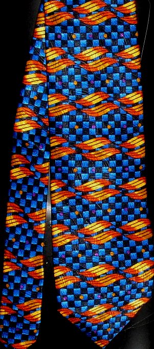 NWT SERICA colorful abstract Necktie TIE made in Italy - Click Image to Close