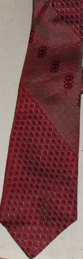 Vtg QIANA Art Deco nylon Necktie TIE - Click Image to Close
