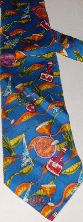 GRAND MARNIER Liqueur Novelty silk tie necktie