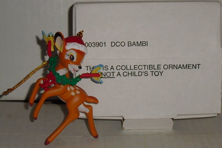 Disney Grolier DCO Ornament BAMBI 3.5", in Box