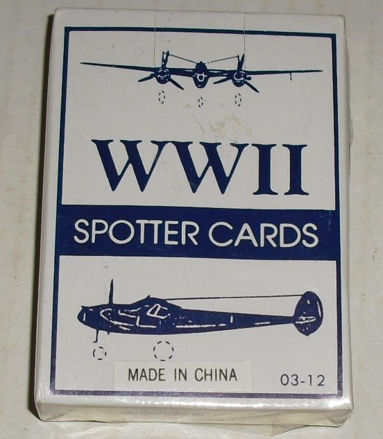 1 Deck WW11 SPOTTER playing cards MIP