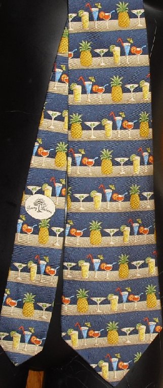 TOMMY BAHAMA Silk Neck TIE Necktie cocktails drinks - Click Image to Close