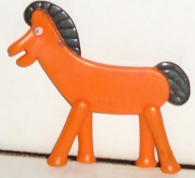 GUMBY friend mini POKEY horse figure 2.5" - Click Image to Close