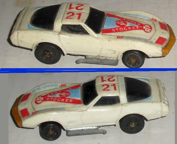 Vintage 1980 KIDCO white CORVETTE die-cast RACE Car