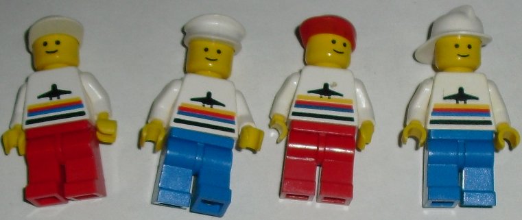 LEGO Part Mini Fig Minifigs lot 4 AIRPORT worker People