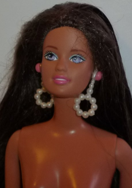 BARBIE Doll TERESA Brown hair dangling earrings twist waist nude