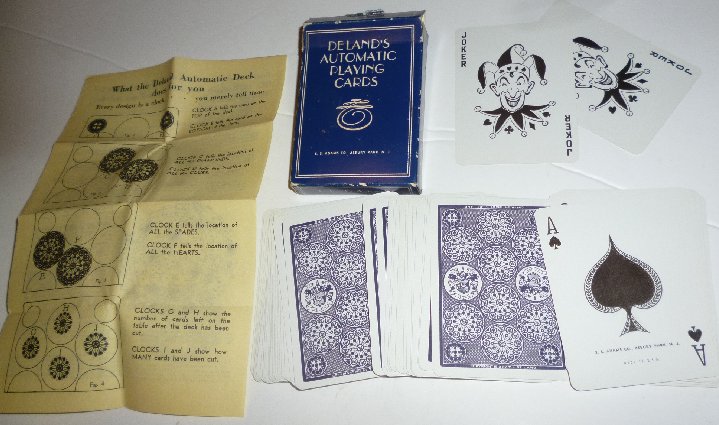 1 Deck DELAND'S Automatic playing cards MARKED cards