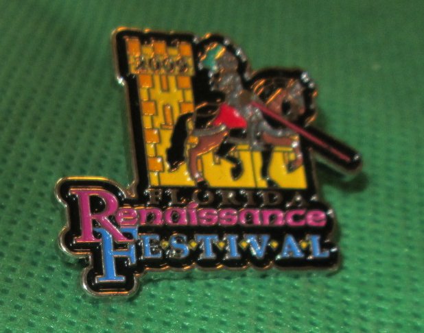 2009 Florida RENAISSANCE FESTIVAL Pin 1.25"