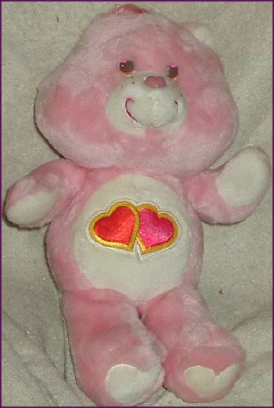 Vintage 1983 Care Bears Plush LOVE A LOT Bear