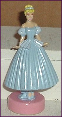 Princess CINDERELLA PVC Figure Stamper 3.5", Disney - Click Image to Close