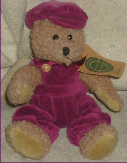 BOYDS Bears Plush jointed Bear BRUCE 8" w/Overalls