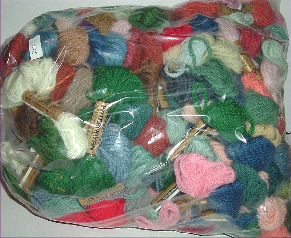 Huge lot 200 Skeins NEEDLEPOINT Wool Yarn PATERNAYAN