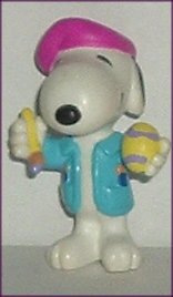 Peanuts SNOOPY PVC Figure Artist painting Egg