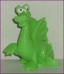 DORA the EXPLORER PVC Figure Green DRAGON 2.5" - Click Image to Close