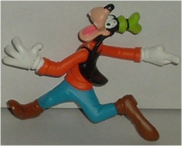 GOOFY PVC Figure Running 3.5", Disney McD - Click Image to Close