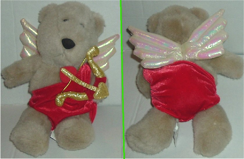 2001 STARBUCKS Plush 13th Bearista Bear Valentine CUPID