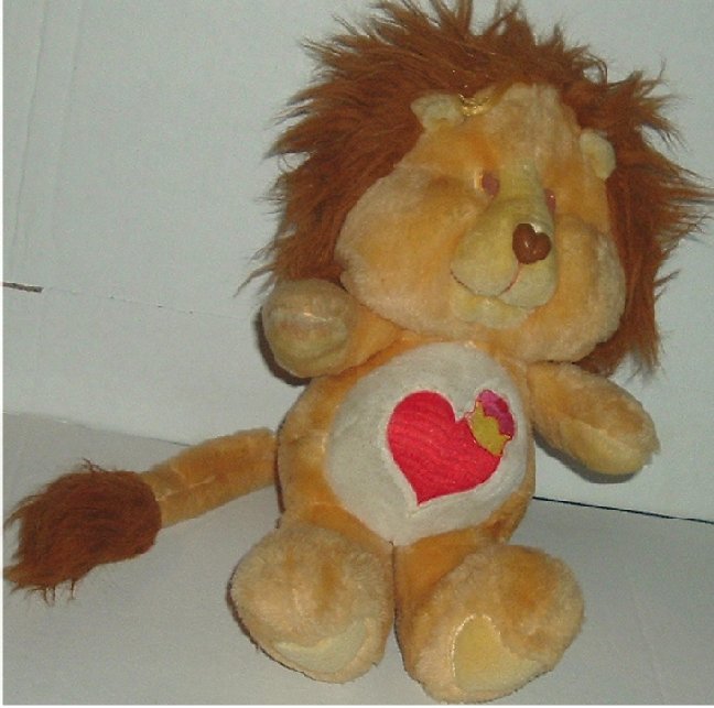 Vintage 1984 Care Bear Cousins Plush BRAVE HEART LION