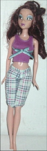 MY SCENE Barbie Doll auburn hair ringlets dressed