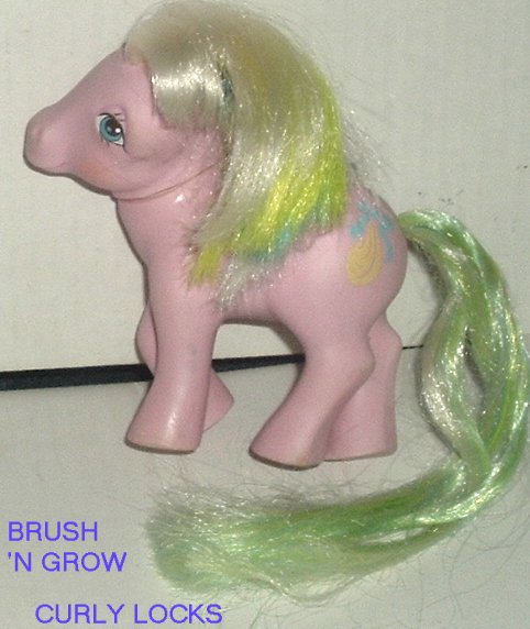 Vtg G1 My Little Pony MLP Brush 'n Grow CURLY LOCKS