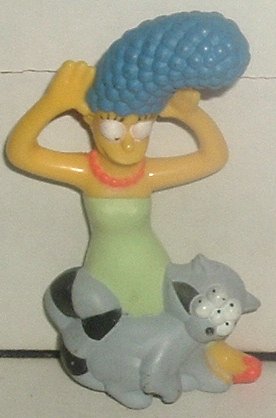 SIMPSONS Marge Simpson w/cat BK fast food figure 4.25"
